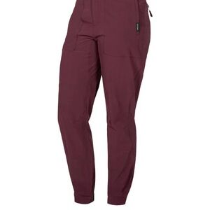 Beyond Women's Burgundy Sojourn Jogger Pant